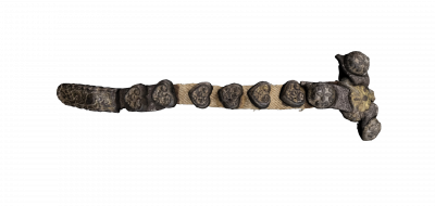 Подвесной ремень поясного набора с накладными бляхами и ременным распределителем (частичная реконструкция)