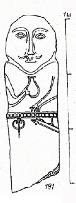 Изваяние тюркского воина