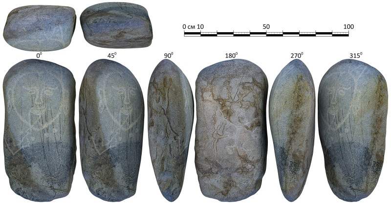 Археологи Большого Алтая обнаружили в Кыргызстане древний женский облик в камне